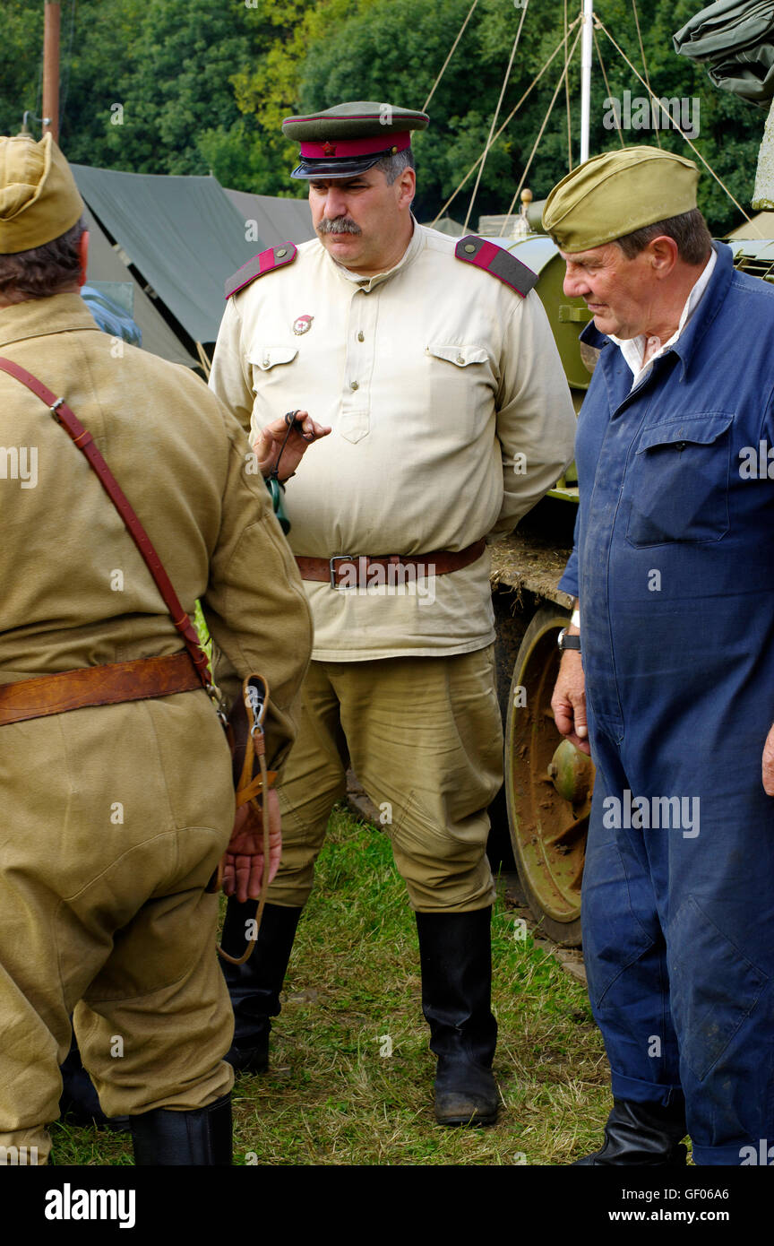 De reconstitution historique de la Victoire, Show Cosby Leicestershire Banque D'Images