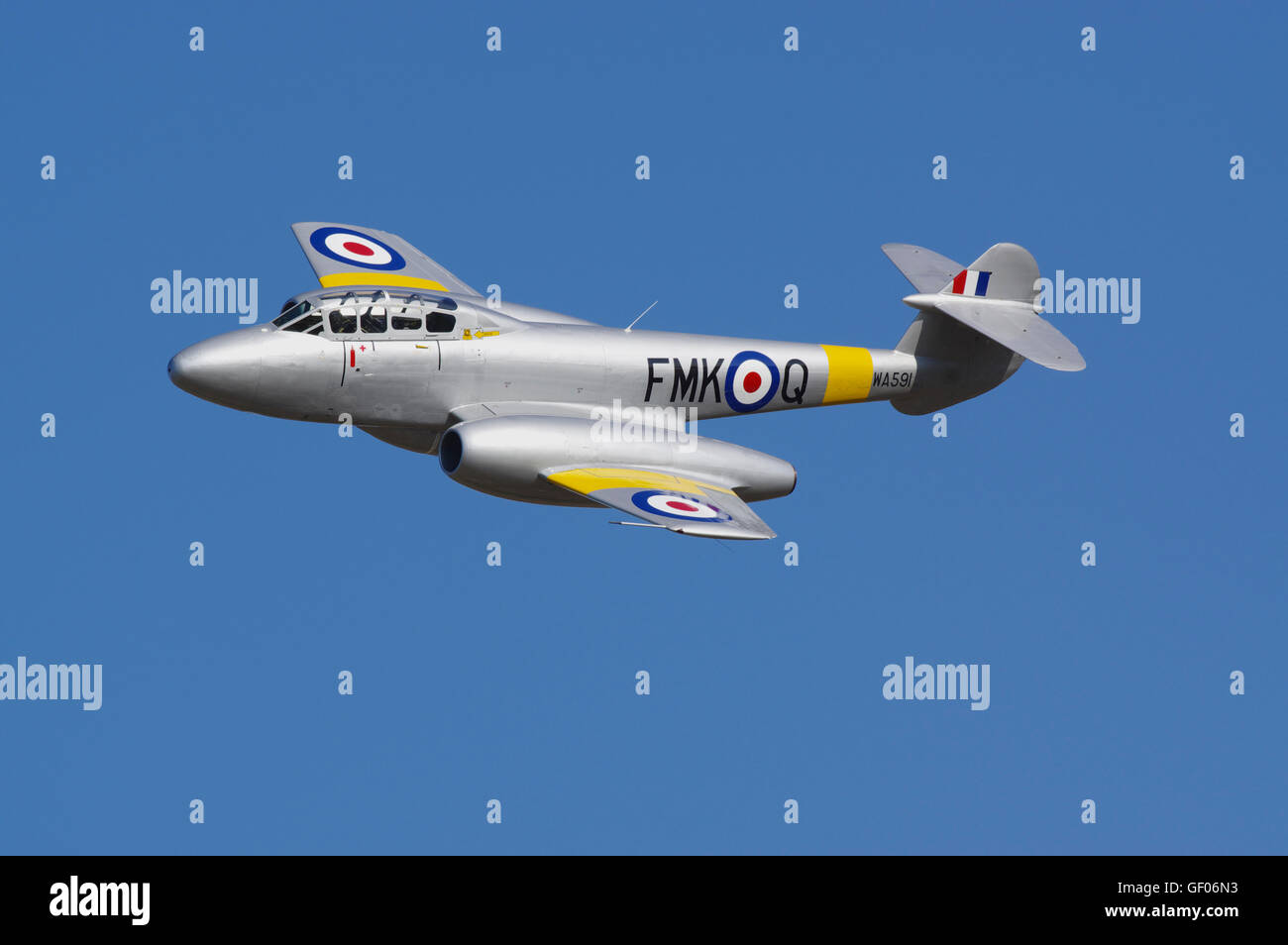 Gloster Meteor T7,WA591, Victory Show, Cosby, Banque D'Images