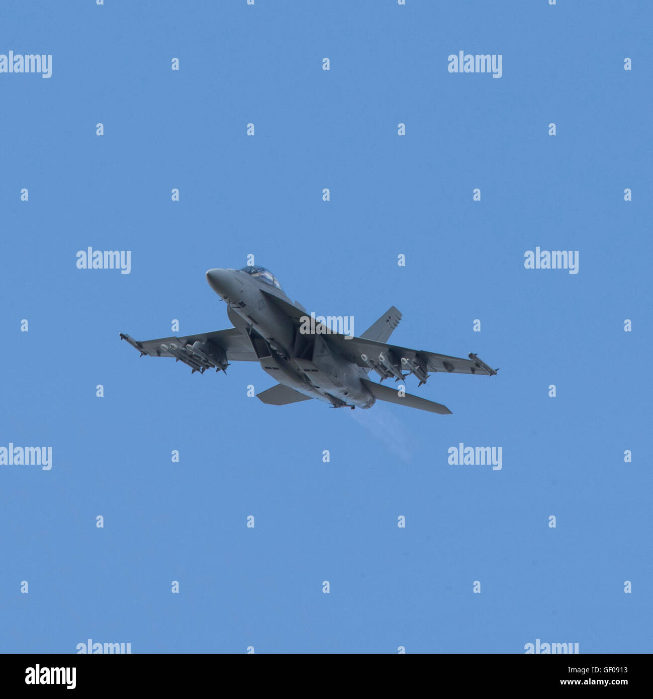 Farnborough Air Show 2016 - le F-18 Super Hornet affiche Banque D'Images