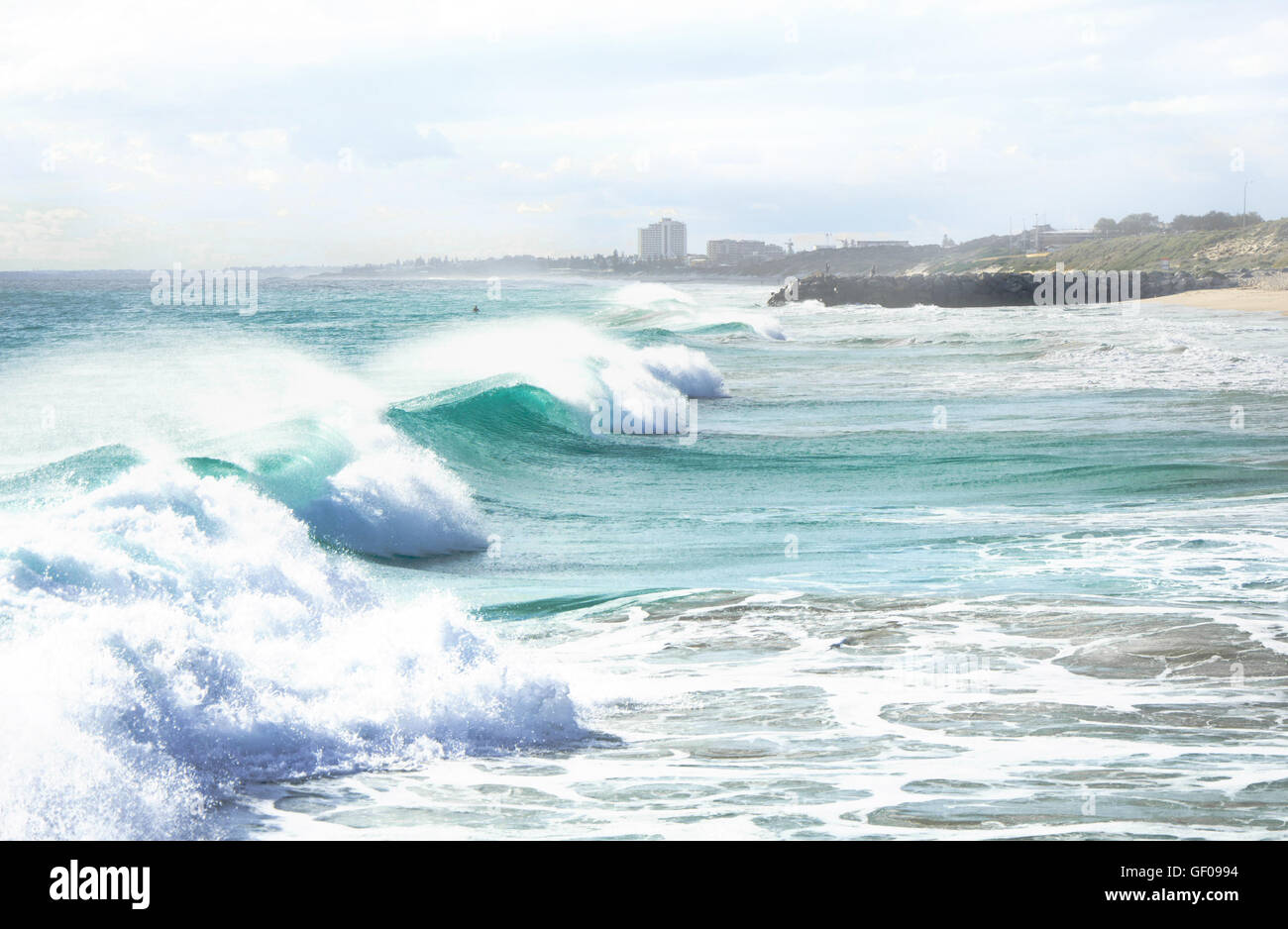 Ocen en hiver - City Beach Australie Occidentale Banque D'Images