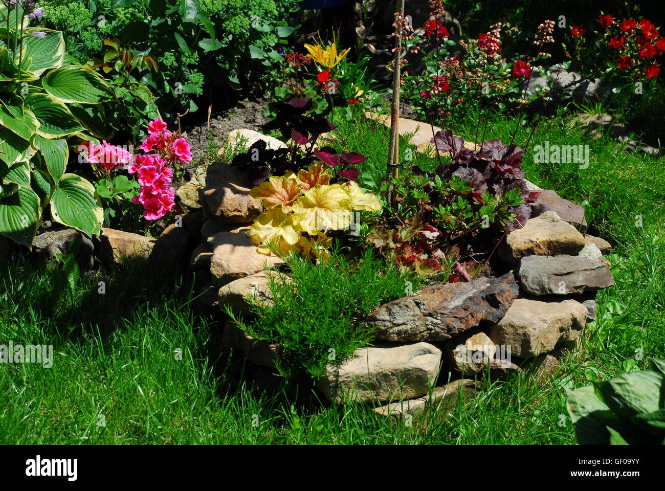 Rock Garden, jardin architecture,garden design Banque D'Images