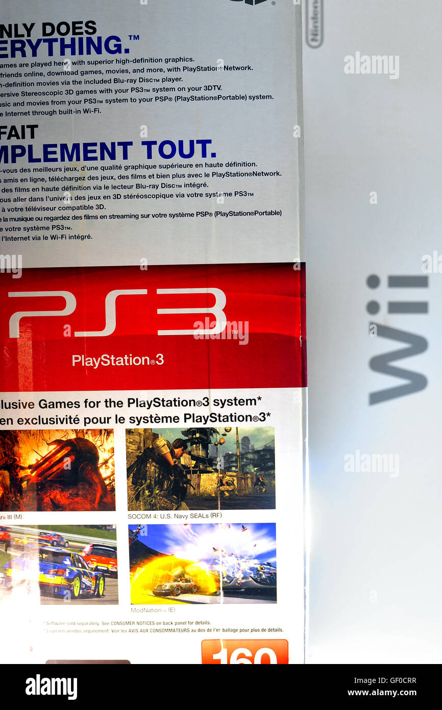 Une PS3 Playstation 3 jeux vidéo console Photo Stock - Alamy