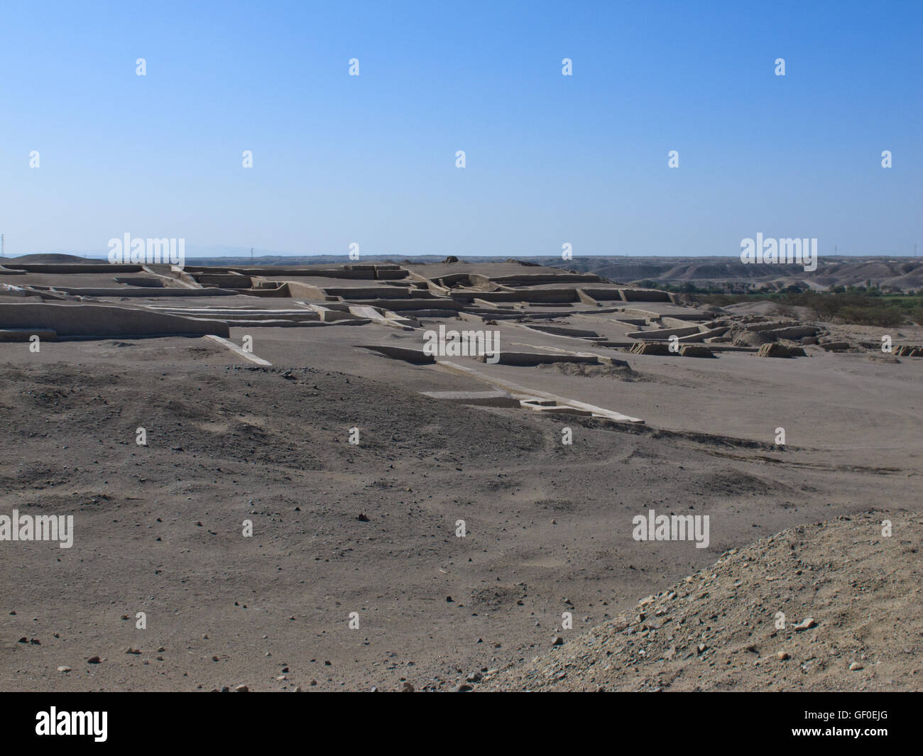 Cahuachi centre cérémoniel de la civilisation Nazca Banque D'Images