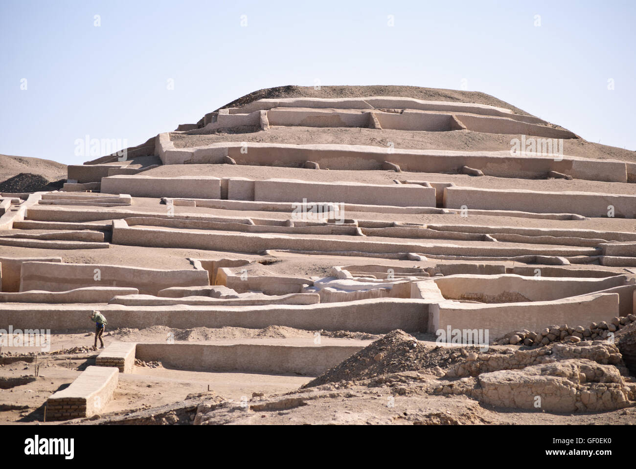 Cahuachi centre cérémoniel de la civilisation Nazca Banque D'Images