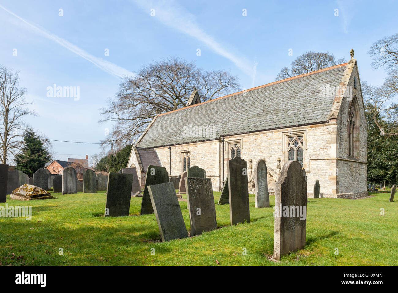 À l'église St Giles' Costock classé Grade II, une église médiévale d'intérêt architectural et historique, Lancashire, England, UK Banque D'Images