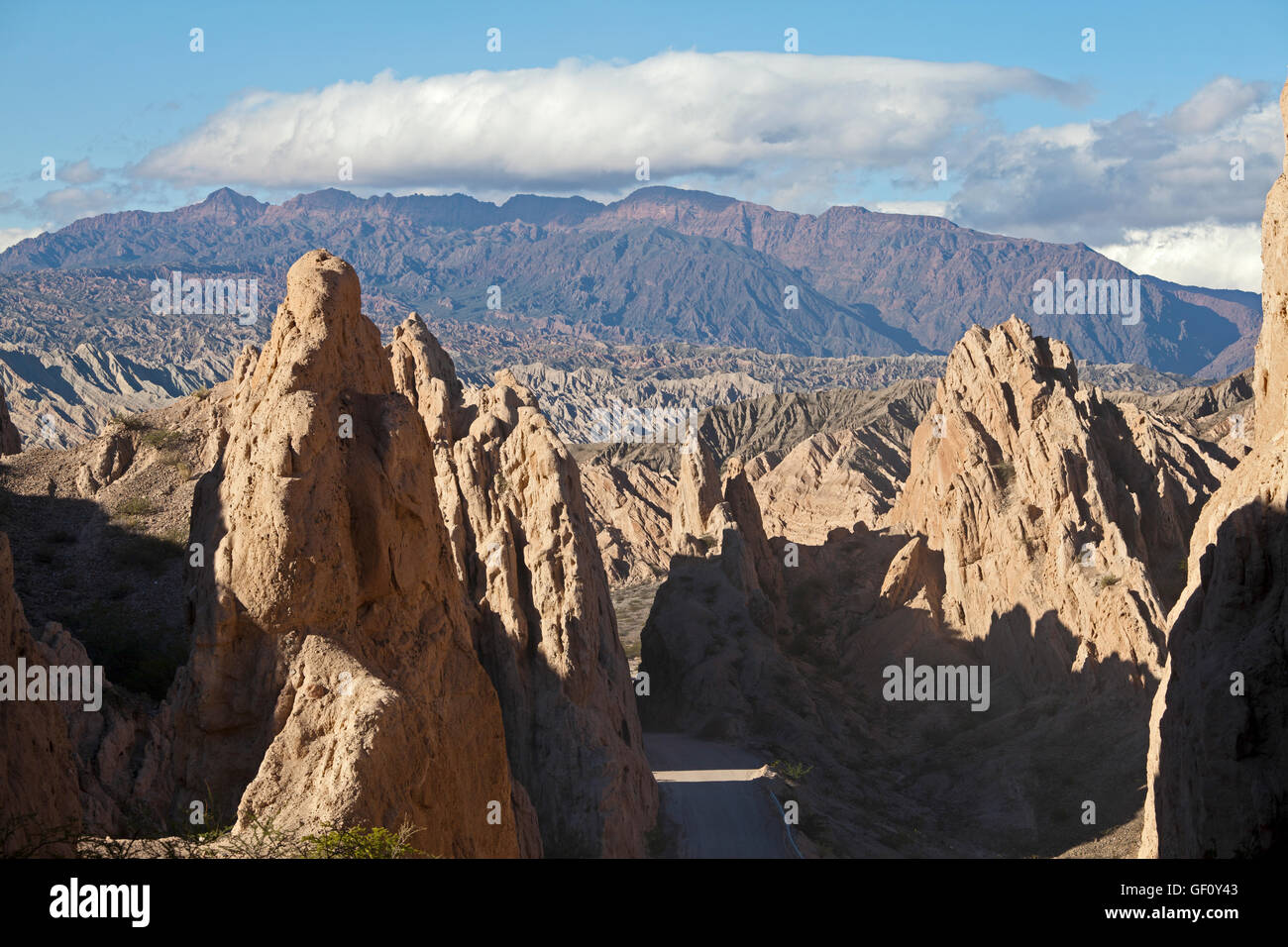 Paysage avec des formations rocheuses, la province de Salta, Argentine Banque D'Images