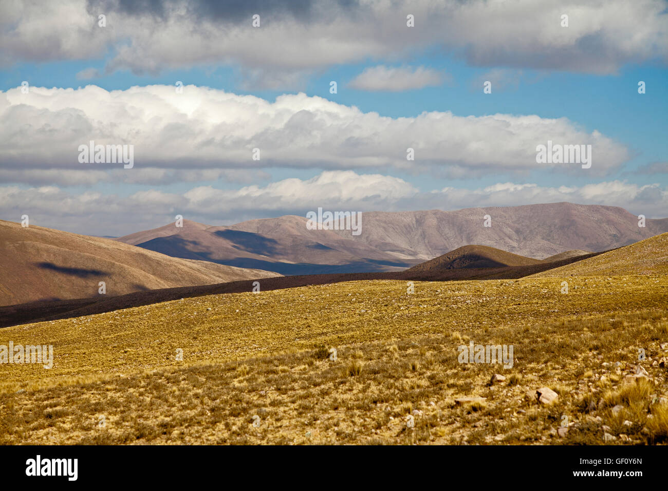 Plateau dans les Andes près de Iruya, Province de Salta, Argentine Banque D'Images