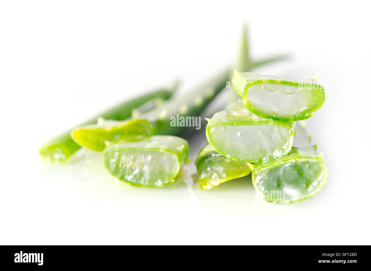 L'Aloe Vera (aussi appelé Aloe Barbadensis Mill., étoiles, cactus, aloès Aloin, Jafferabad, vera ou La Barbade) très utile des m Banque D'Images
