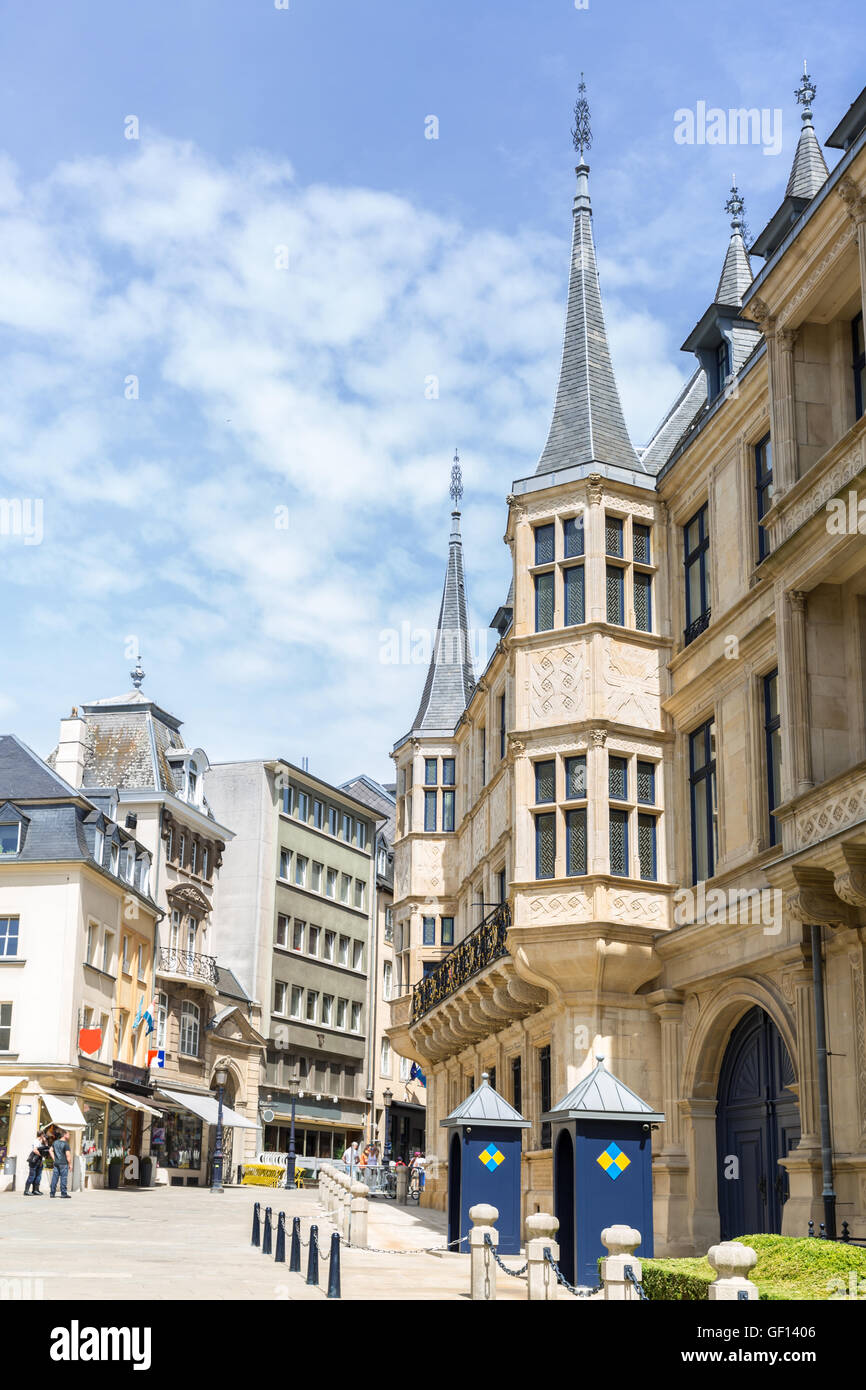 Palais grand-ducal de Luxembourg, Luxembourg-ville Banque D'Images