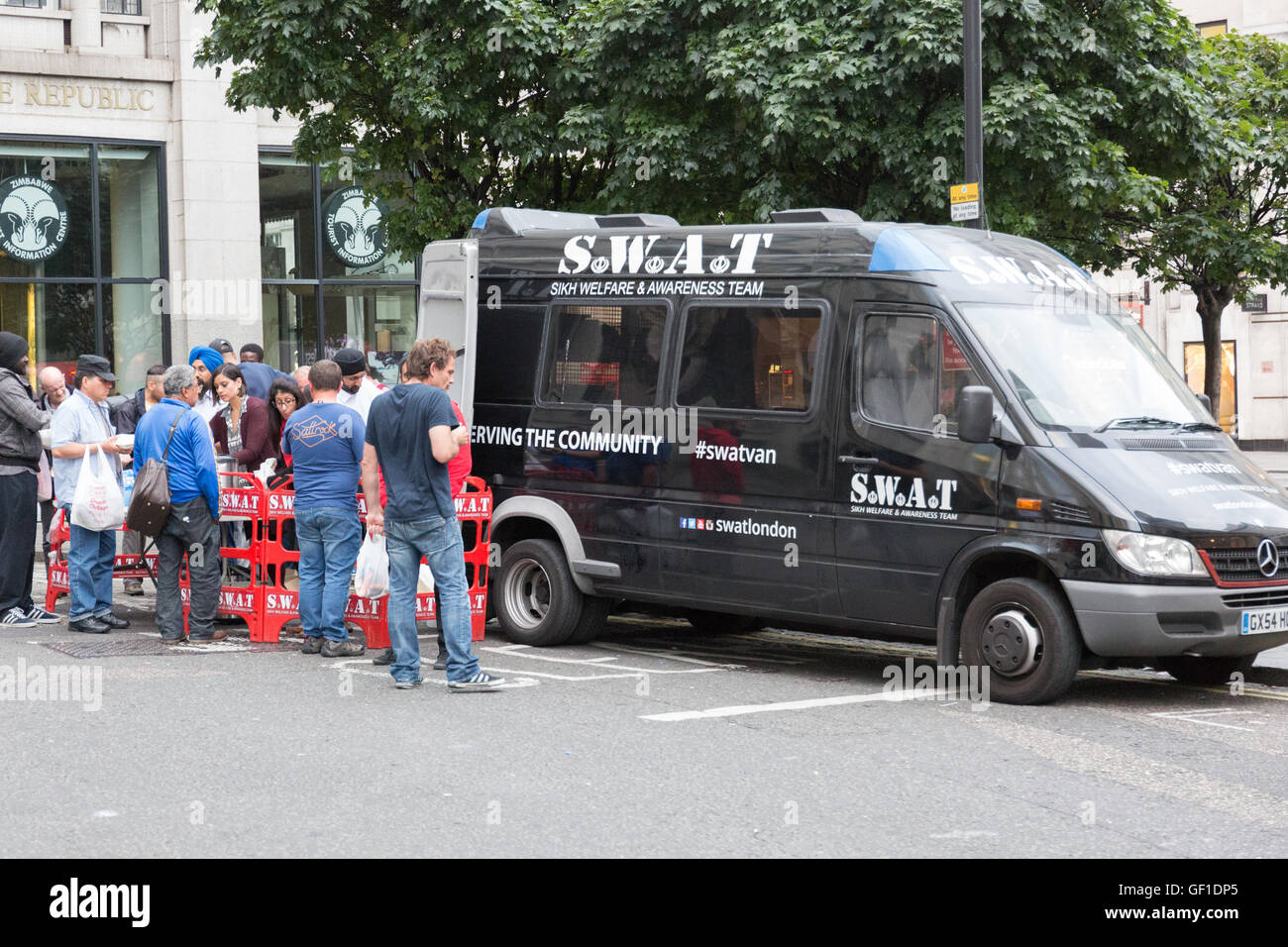 La communauté SWAT van Banque D'Images