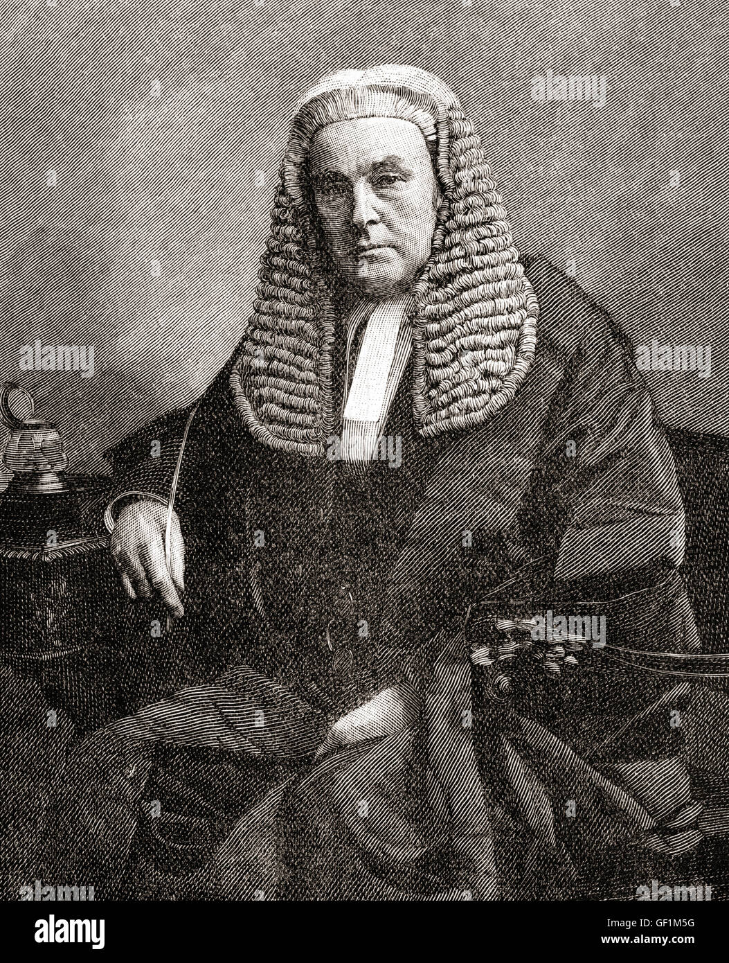 James Hannen, Baron Hannen, 1821 - 1894. Le juge anglais. Banque D'Images