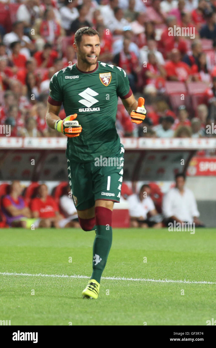 Lisbonne, Portugal. 27 juillet, 2016. La Torino gardien Daniele Padelli Crédit : Alexandre Sousa/Alamy Live News Banque D'Images