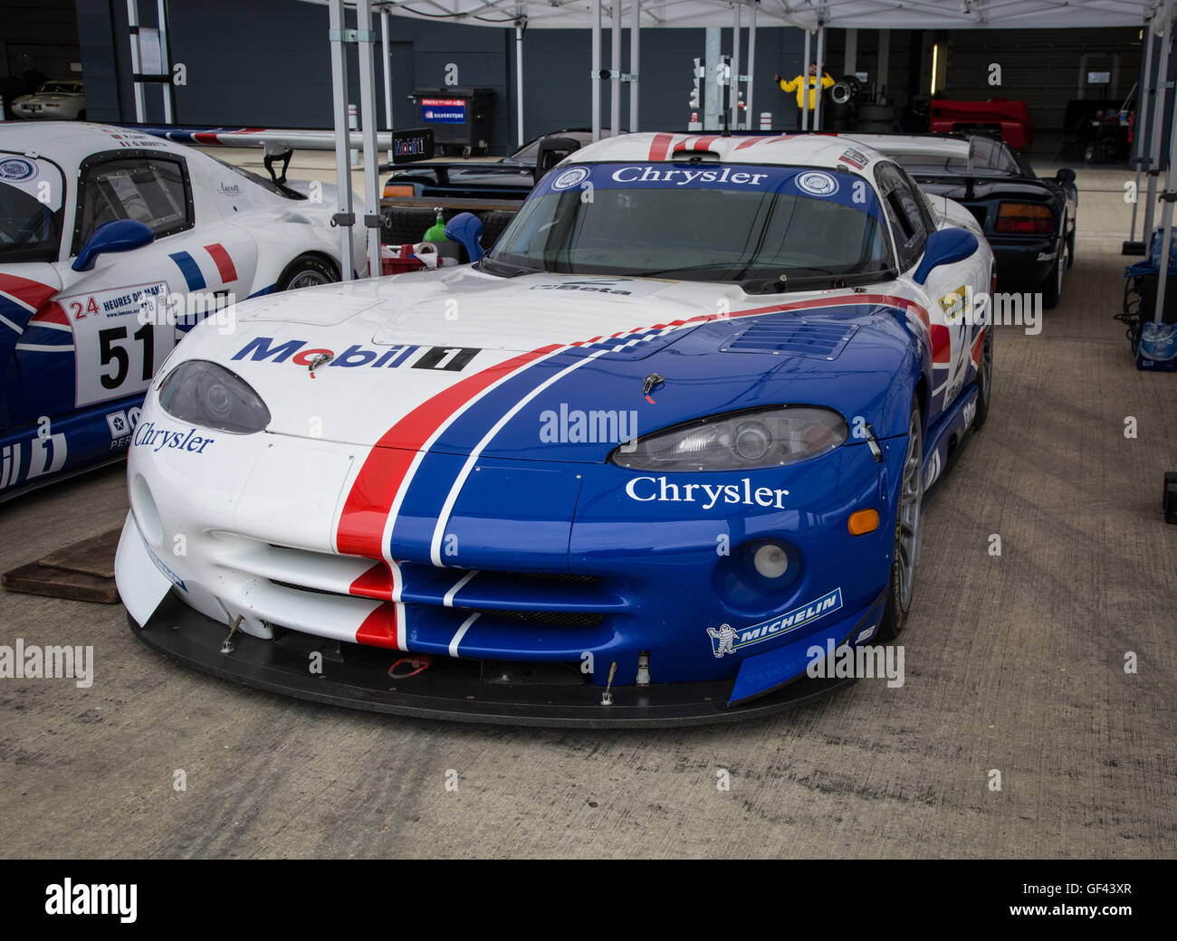 Silverstone, le Northamptonshire, Angleterre. 29 juillet, 2016. Silverstone Classic 2016 à Silverstone, dans le Northamptonshire. Chrysler Viper GTS-R qui sera dans la course d'Endurance course 90s Légendes Crédit : Steven re/Alamy Live News Banque D'Images