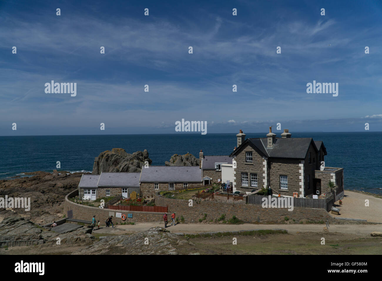 Maison privée permet une vue panoramique à La Corbiere,Jersey,Channel Islands Banque D'Images