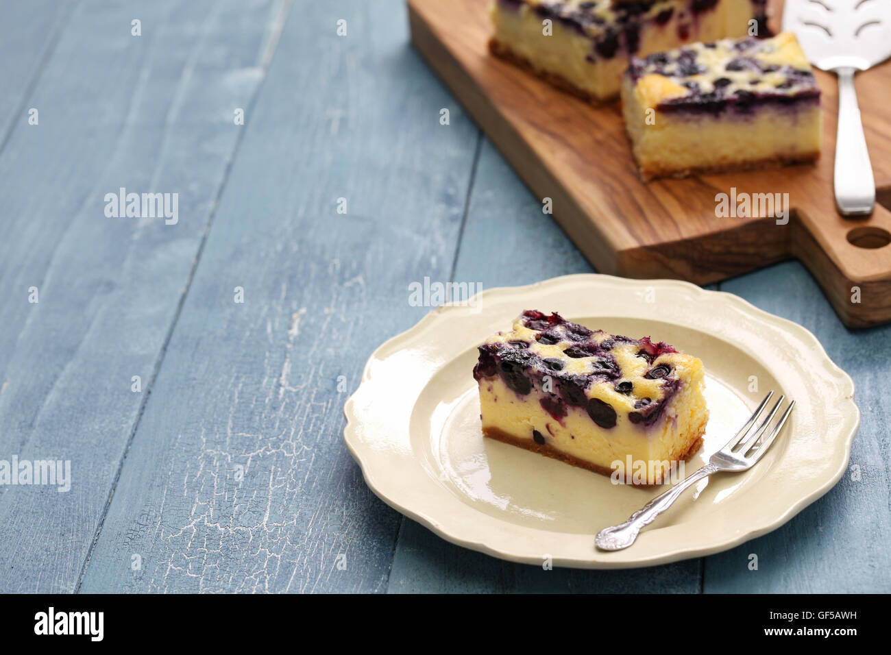 Gâteau aux bleuets, dessert maison Banque D'Images