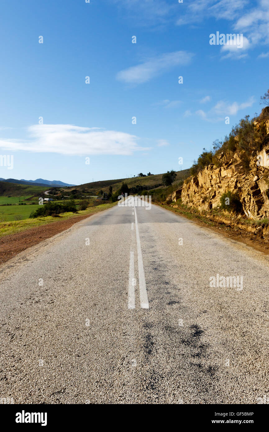 Paysage routier en Kareedouw Banque D'Images