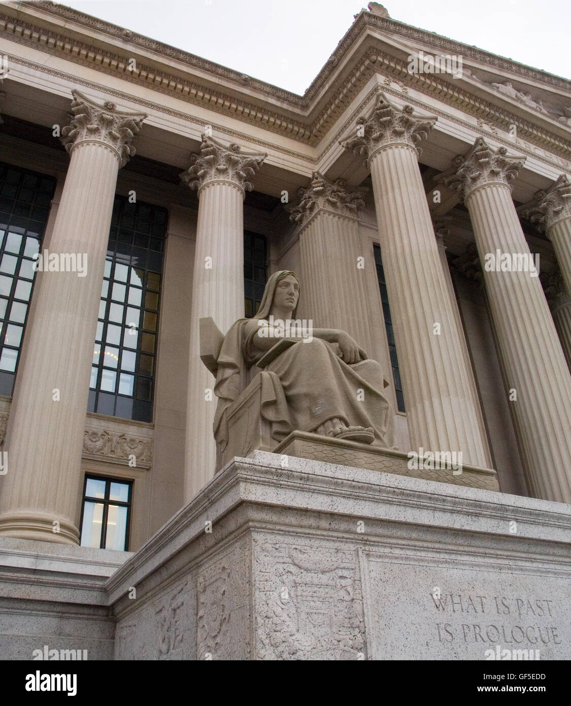 L'édifice des Archives Nationales à Washington DC est l'une des plus impressionnantes structures dans la ville. Banque D'Images