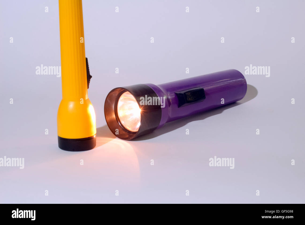 Deux feux Flash Banque D'Images