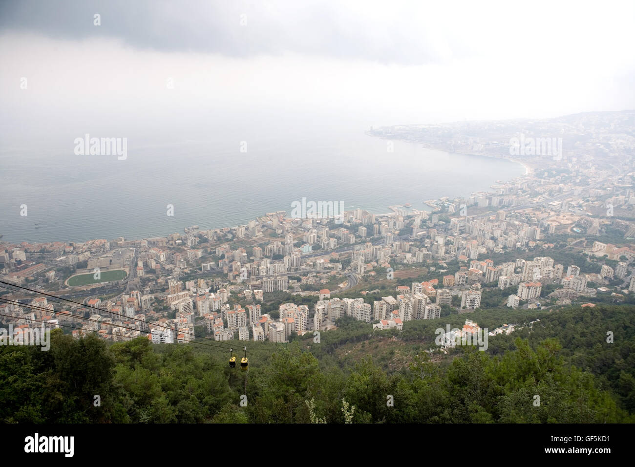 Vue de Beyrouth, Liban. Banque D'Images