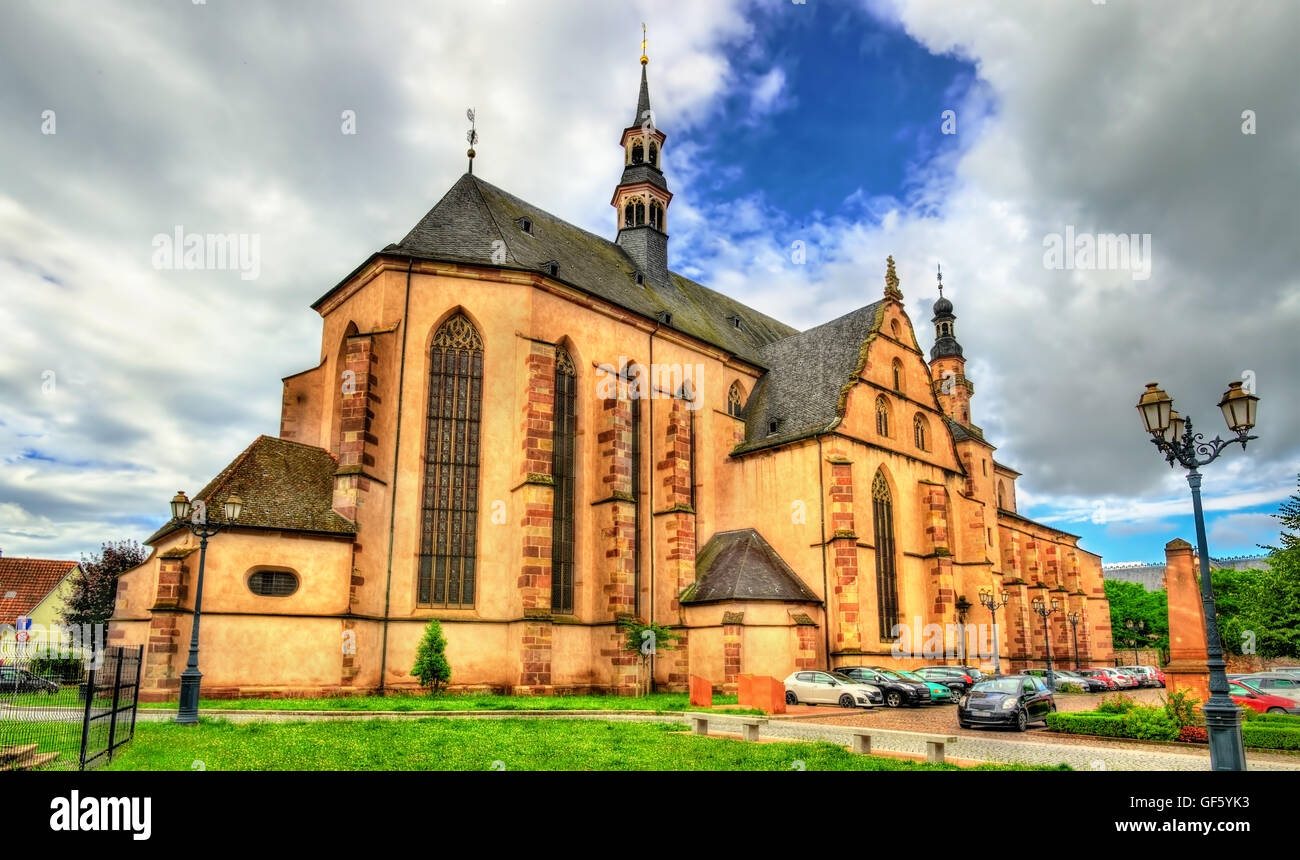 L'église des Jésuites à Molsheim - France Banque D'Images
