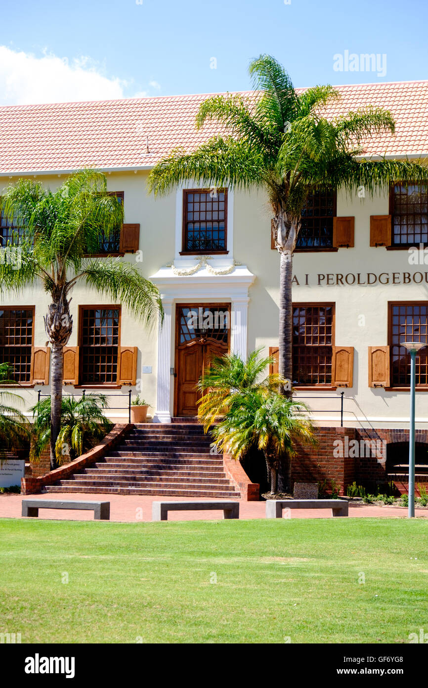 A. I. Perold bâtiment sur le campus de l'Université de Stellenbosch, Afrique du Sud Banque D'Images