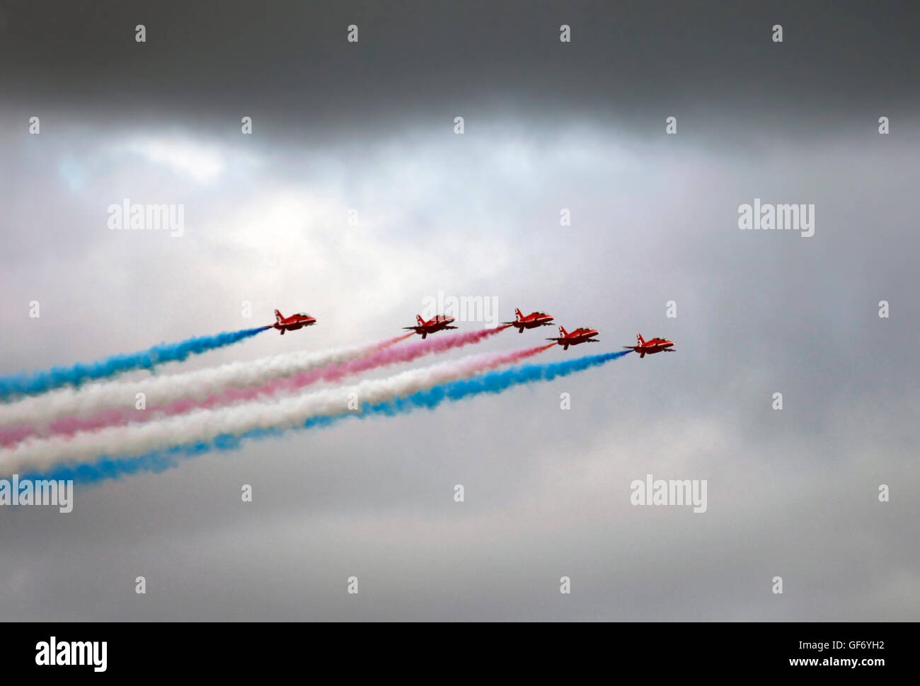 Les flèches rouges Aerobatic Team de la RAF à l'BIreland ray Air afficher 2016. Banque D'Images