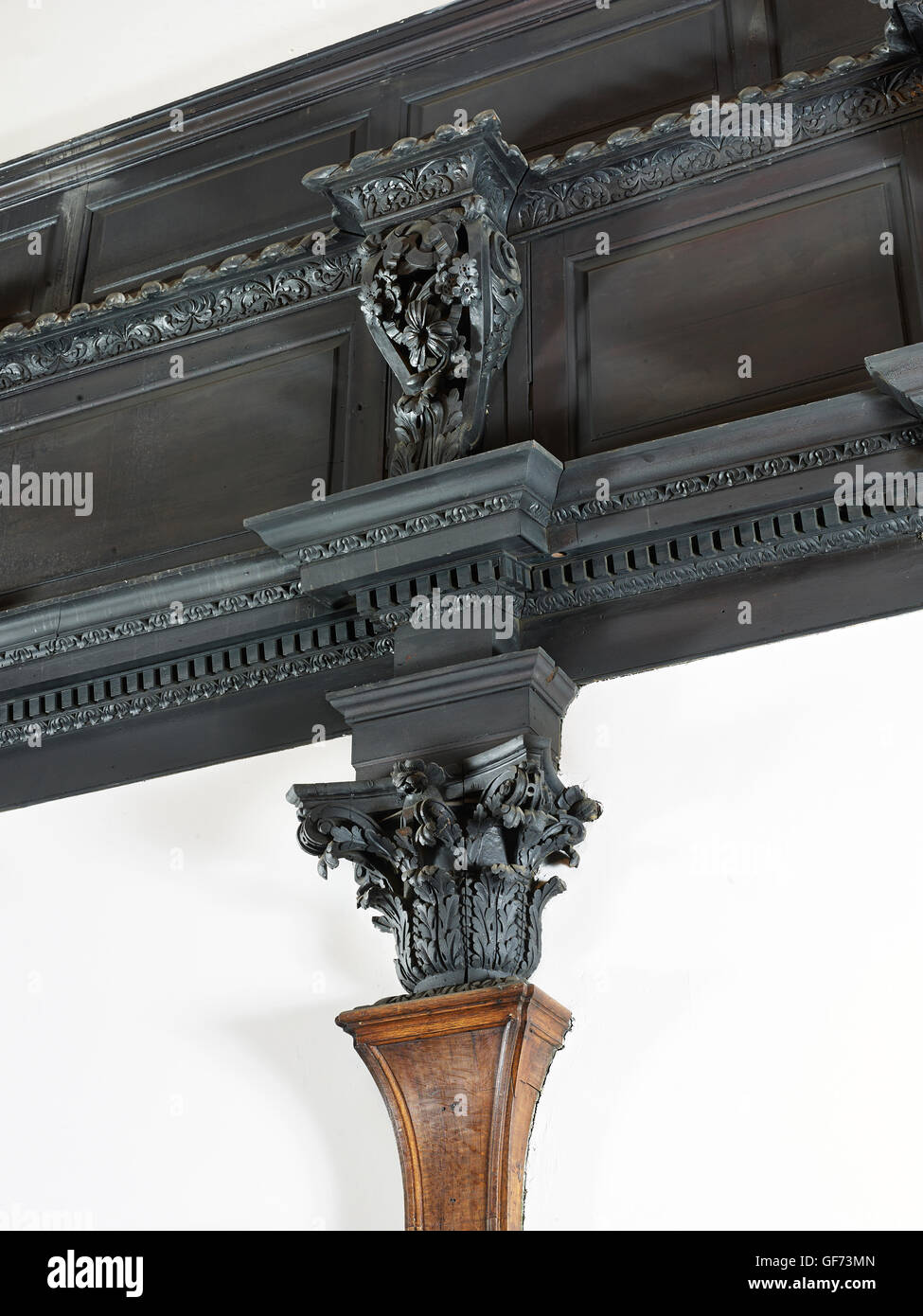 St Mary Woolnoth gallery capital ; construit par Nicholas Hawksmoor 1716 - 1727 Banque D'Images