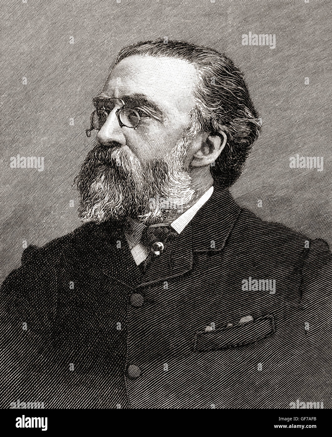 Justin McCarthy, 1830 - 1912. L'historien libéral et nationaliste irlandais, romancier et homme politique. Banque D'Images
