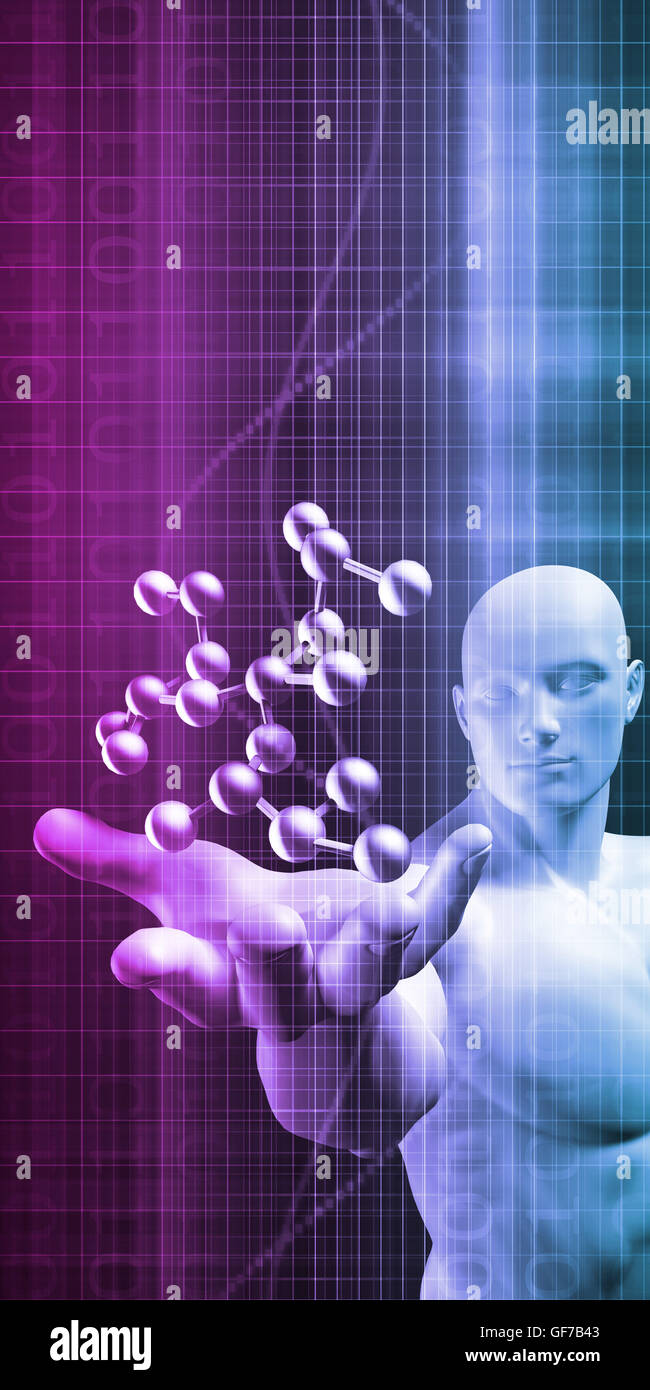 Structure de l'ADN moléculaire sciences en tant que concept Banque D'Images