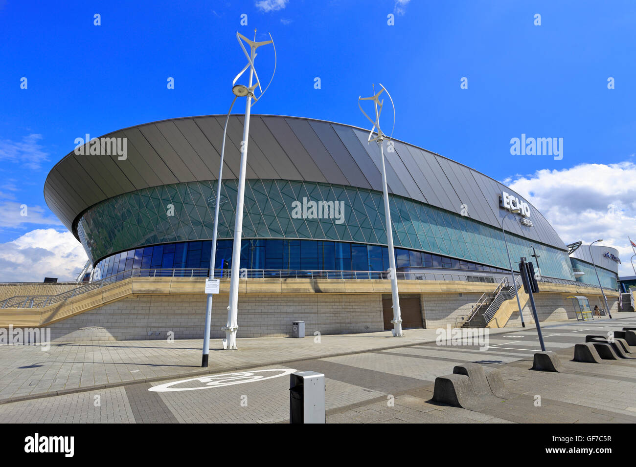 Echo Arena de divertissement, Liverpool, Merseyside, England, UK. Banque D'Images