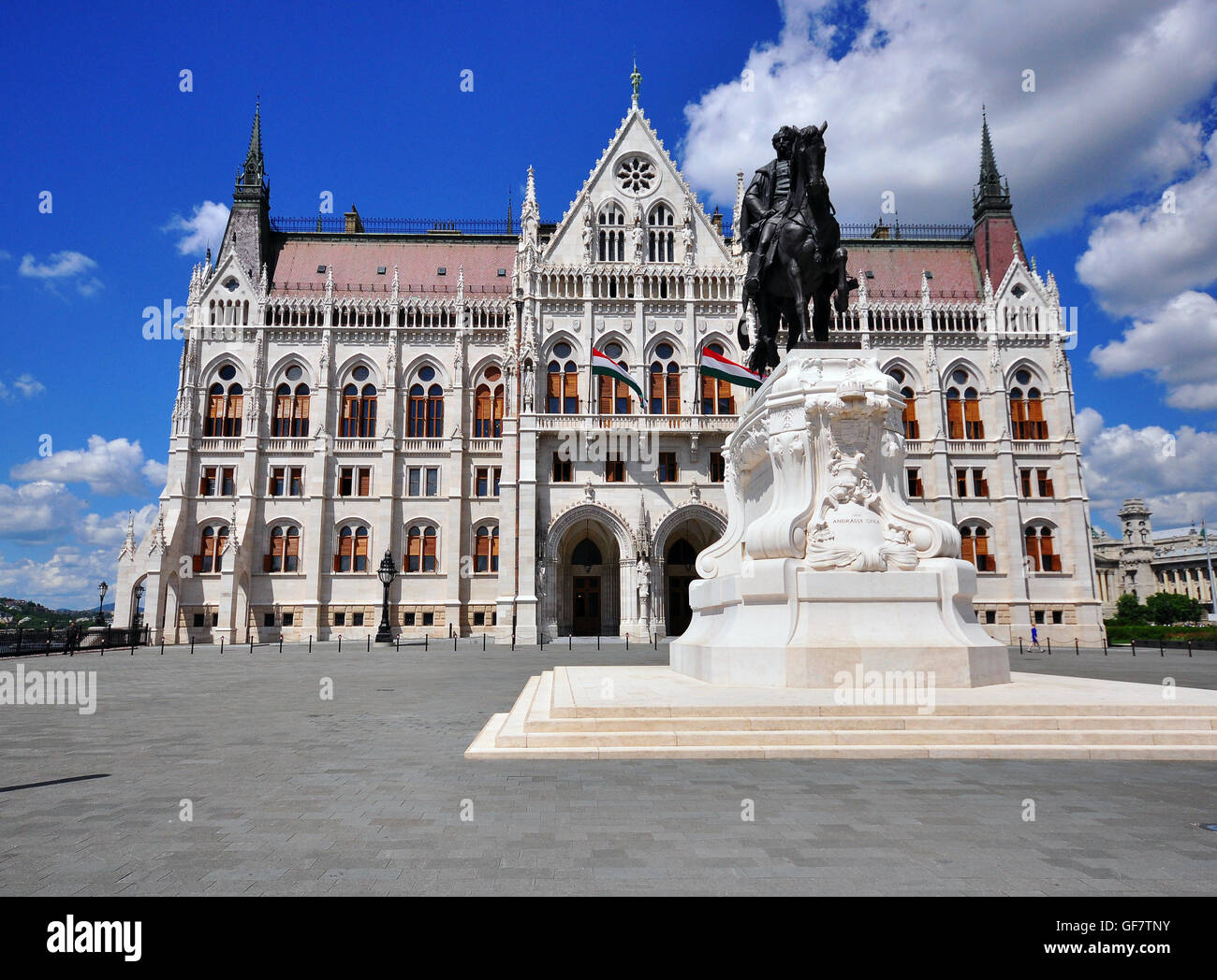 BUDAPEST, HONGRIE - le 16 mai : le Comte Gyula Andrássy Statue à Budapest le 16 mai 2016. Il Budapest la capitale et la plus grande ville de Banque D'Images