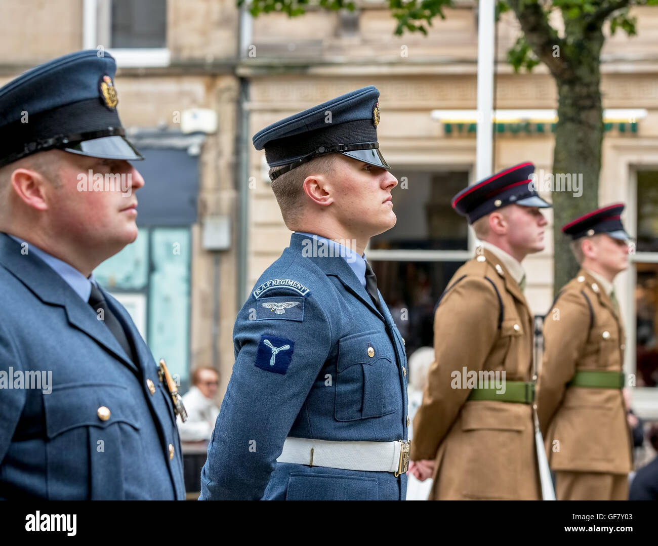 Service pour célébrer les forces armées du Moray. Banque D'Images