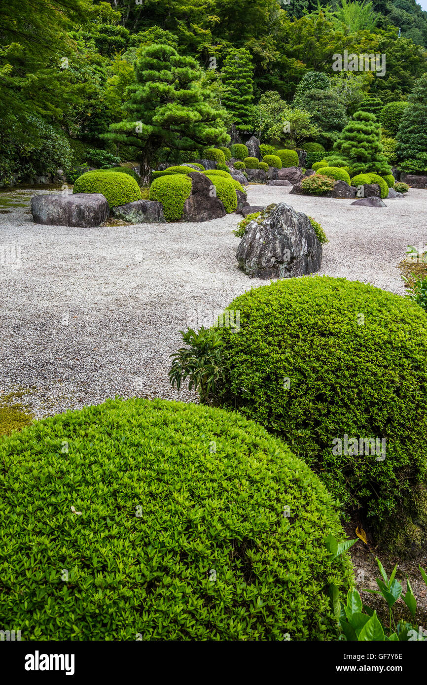 Mimuroto-ji jardin à Uji est également connu comme la "fleur" du temple pour ses grands jardins de fleurs de saison. Banque D'Images