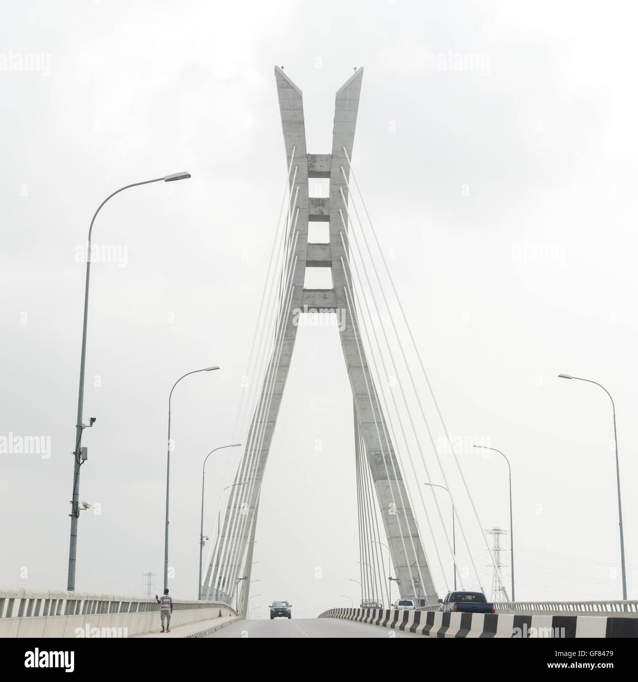 Lekki-Ikoyi Bridge, Lagos Nigeria, Afrique de l'Ouest Banque D'Images