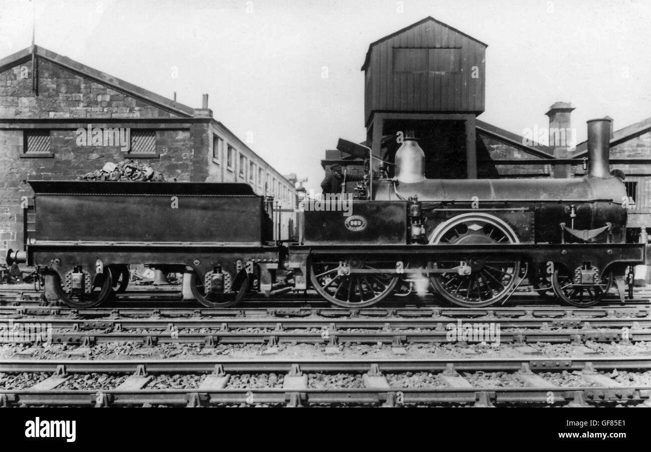 NBR 2-4-0 locomotive à vapeur no.342 Banque D'Images