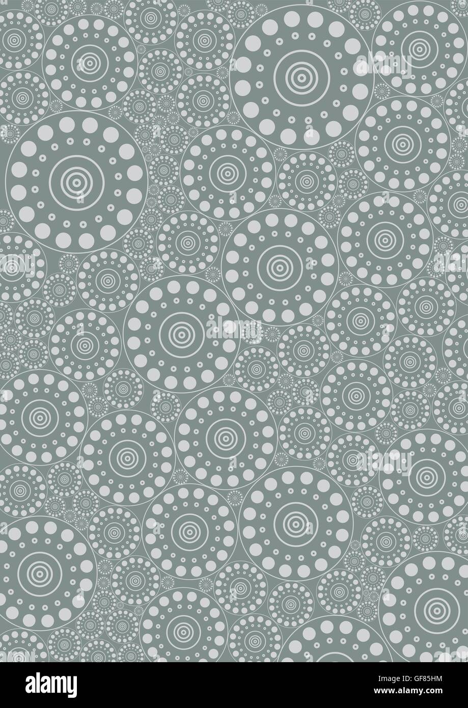 Arrière-plan gris de cercles texture pattern Illustration de Vecteur