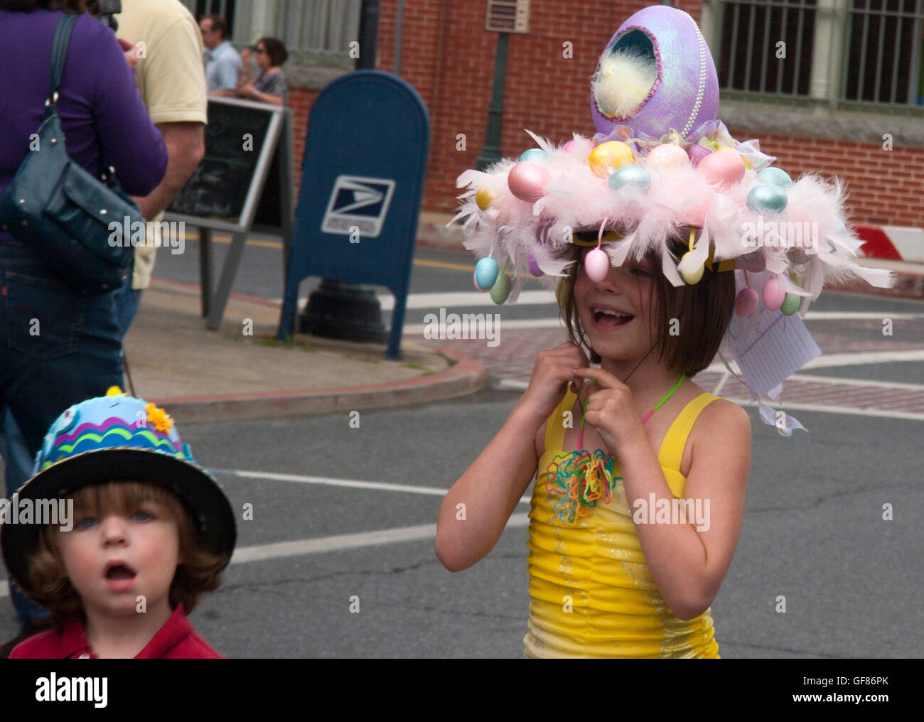 Festival de Pâques Printemps concours chapeau, Berlin Le Maryland Banque D'Images