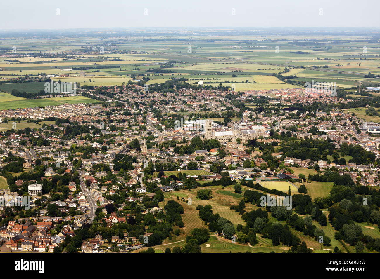 Ely Aerial View Banque D'Images