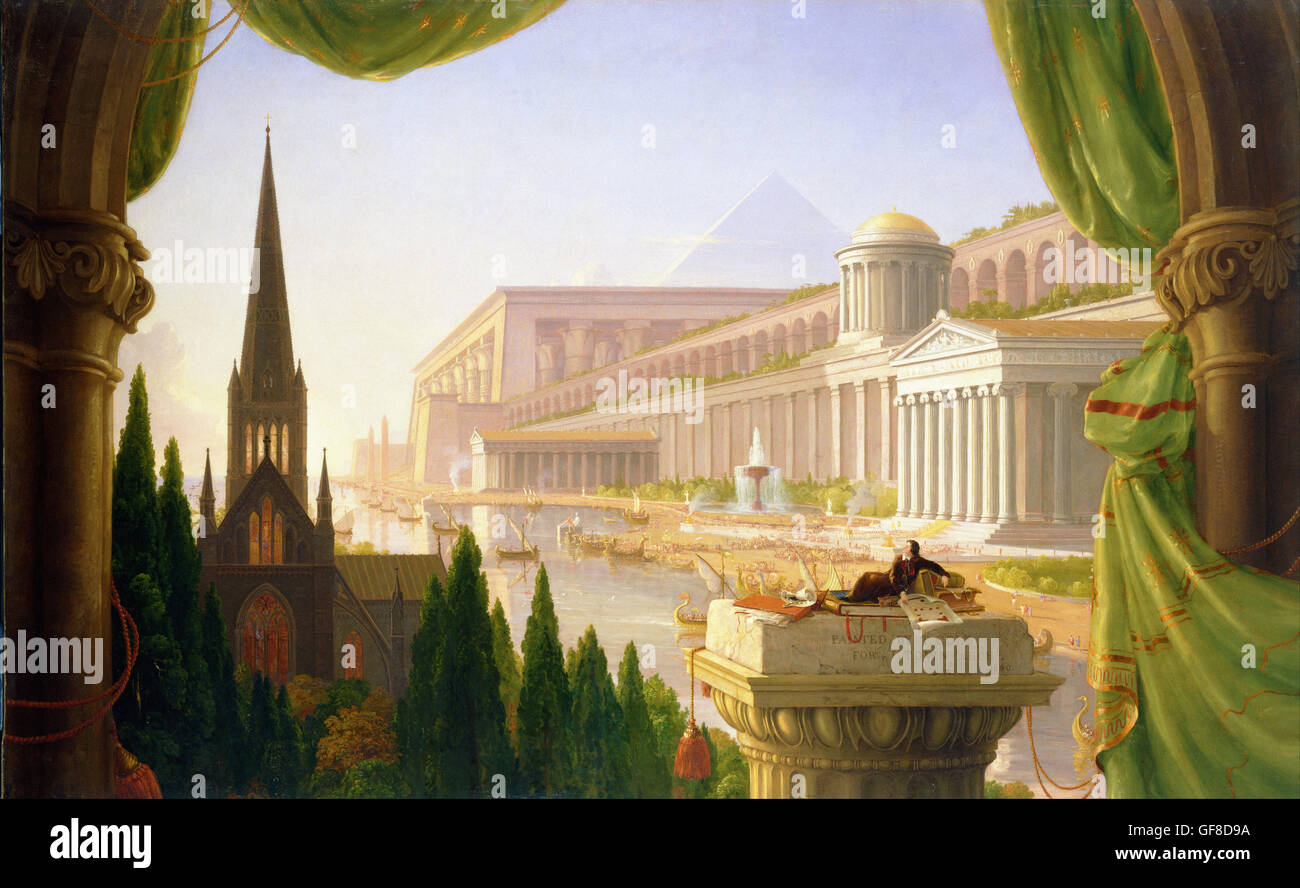 Thomas Cole - Rêve de l'architecte Banque D'Images