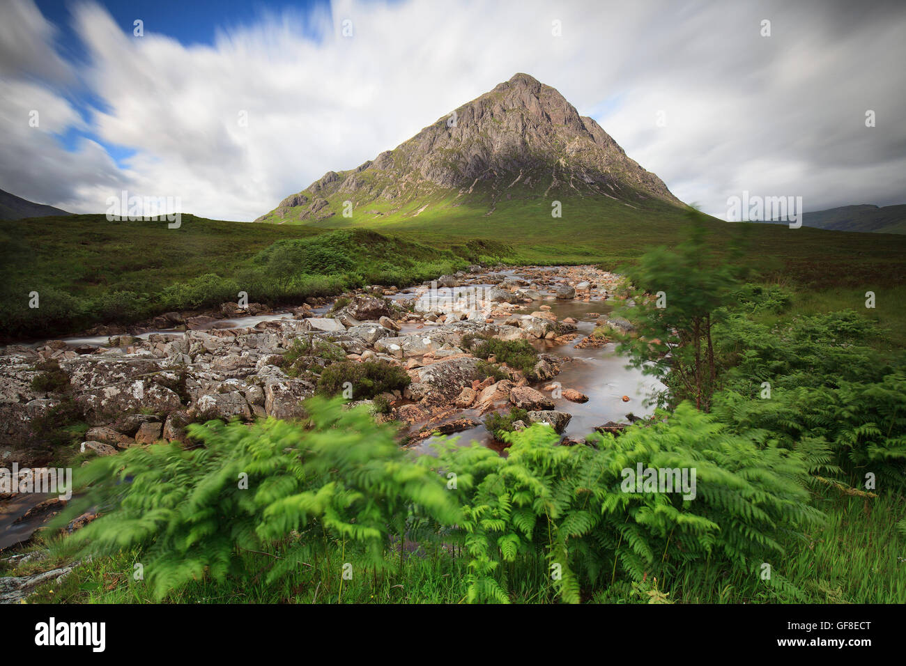 Buachaville Etive Mohr, Glencoe Valley, Ecosse Banque D'Images