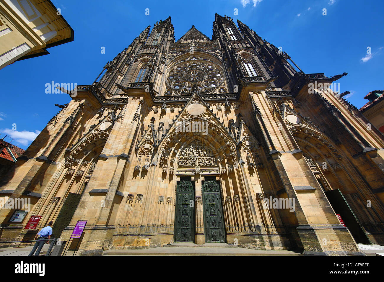 Cathédrale Saint-Guy de Prague, dans le complexe du château de Prague, en République Tchèque Banque D'Images