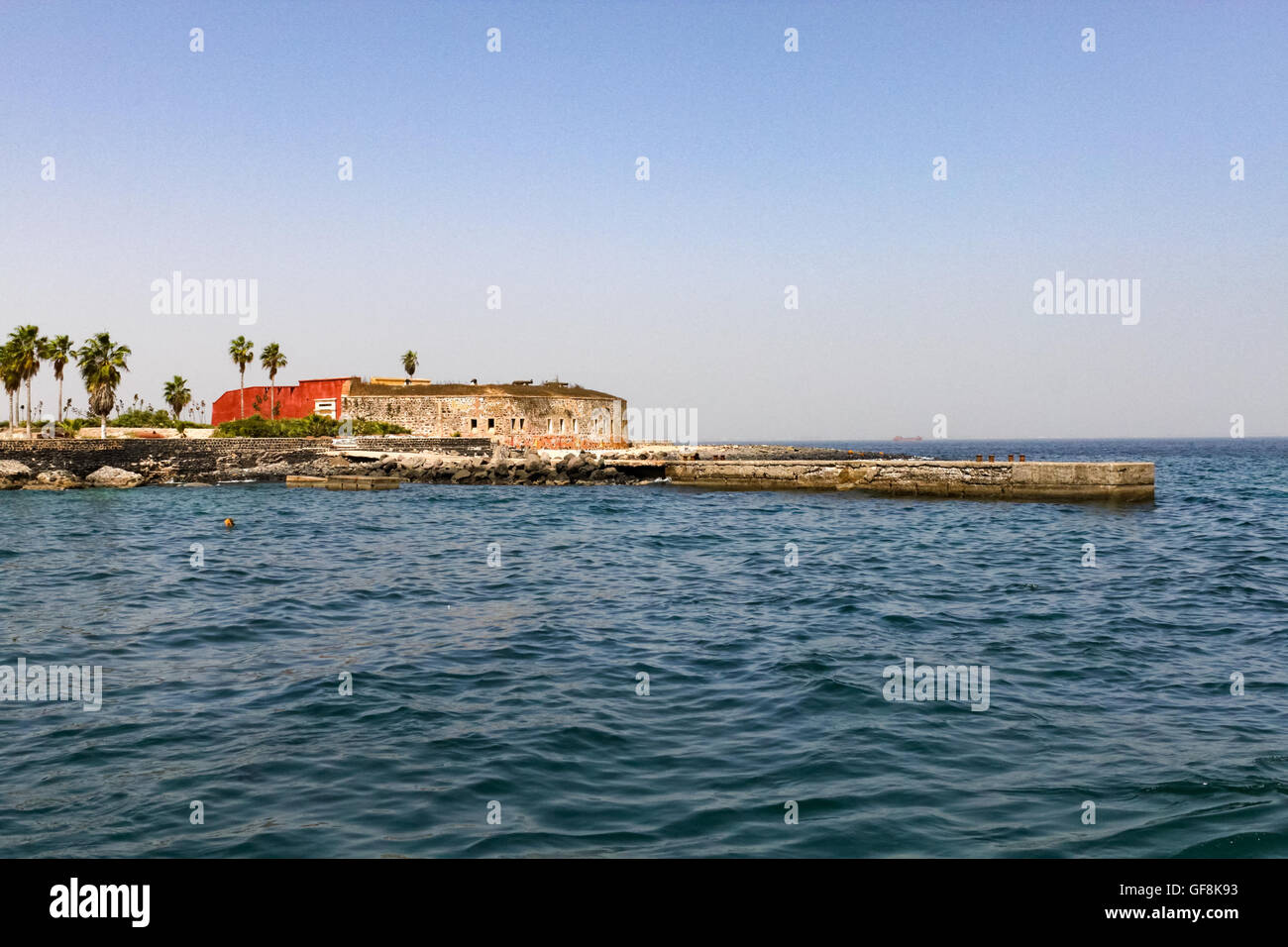 Fort de l'île de Goree, Dakar, Sénégal. L'île de Goree a été le site de l'une des premières colonies européennes en Afrique de l'Ouest. Banque D'Images