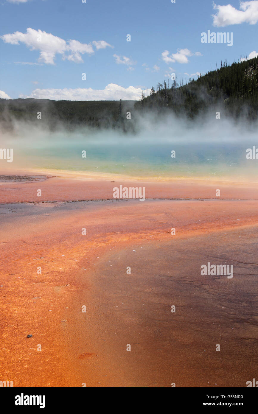 YELLOWSTONE GEYSER BASIN - moyen Banque D'Images