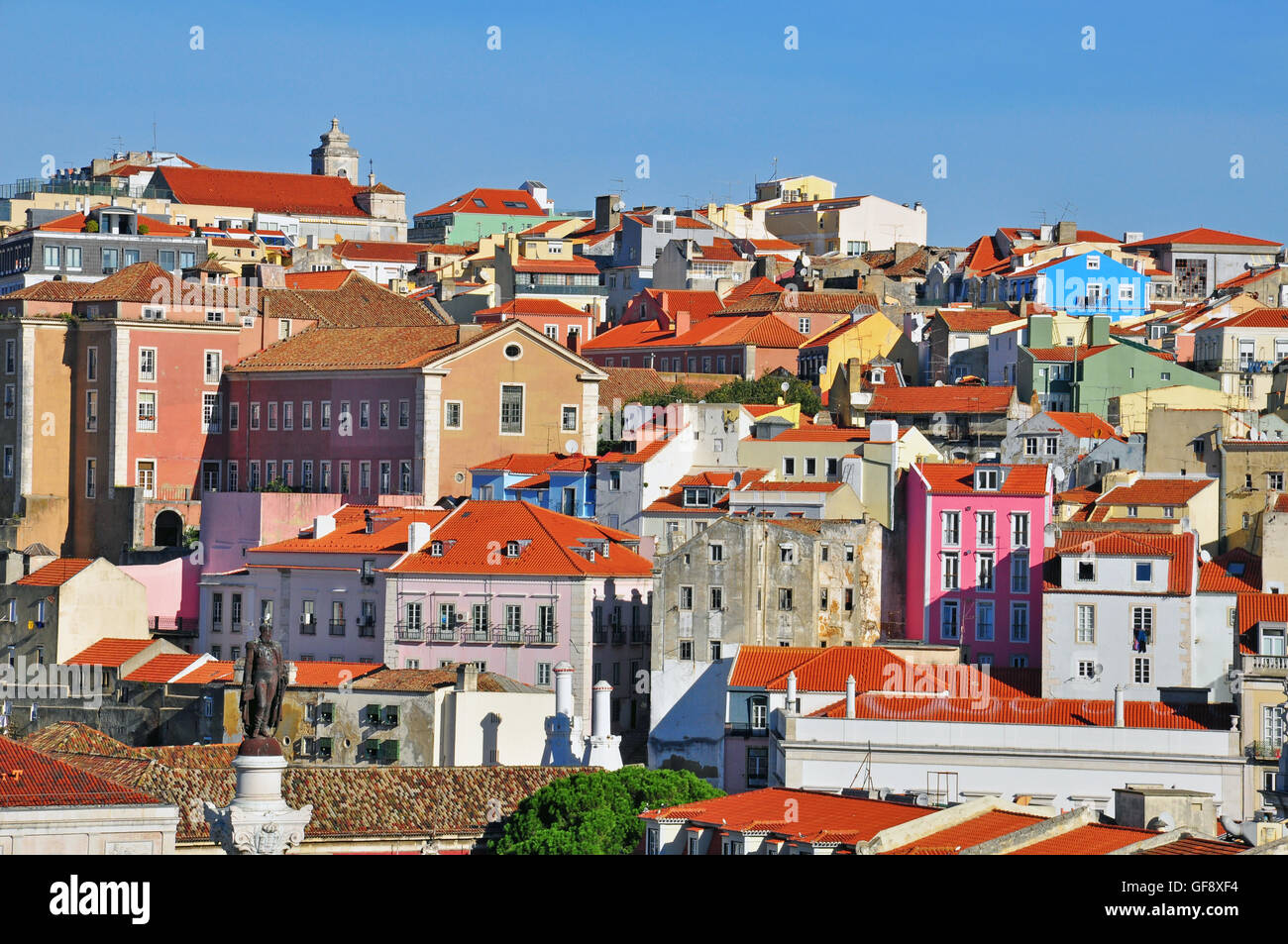 Colorful d'Alfama, Lisbonne, Portugal Banque D'Images