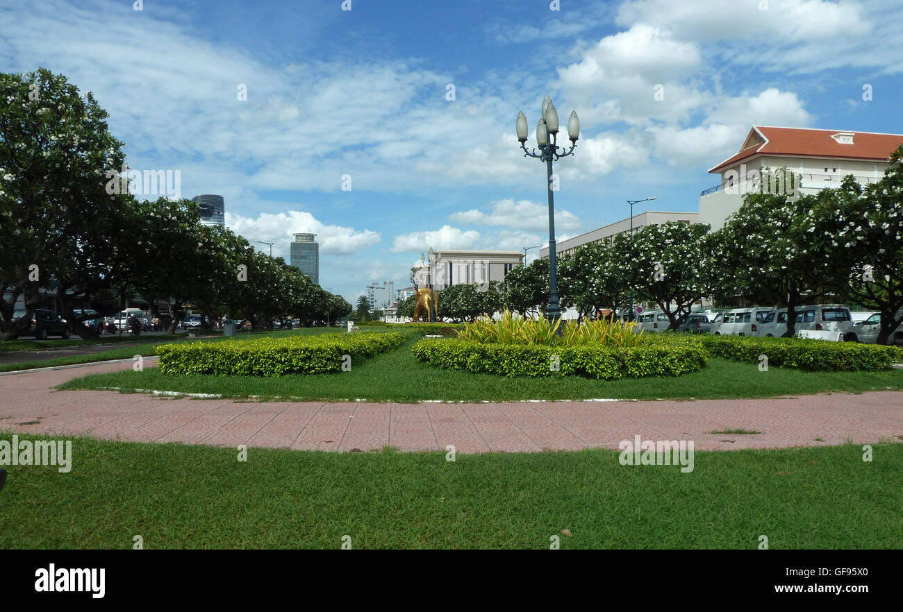 Sons et images du Cambodge, des endroits à voir.. Le Cambodge moderne avec des visions du passé Banque D'Images