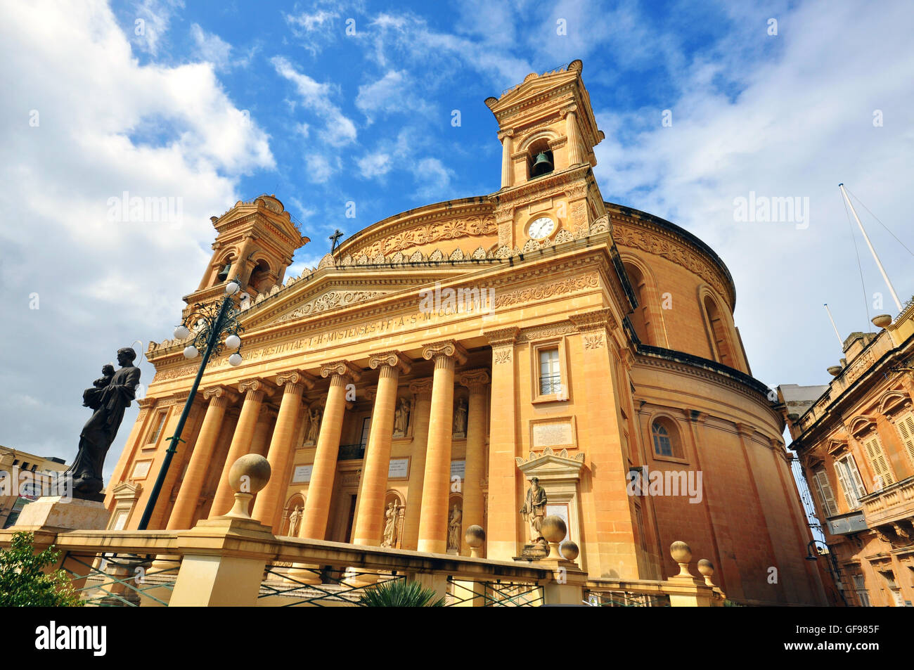 Église Rotunda, Mosta, Malte Banque D'Images