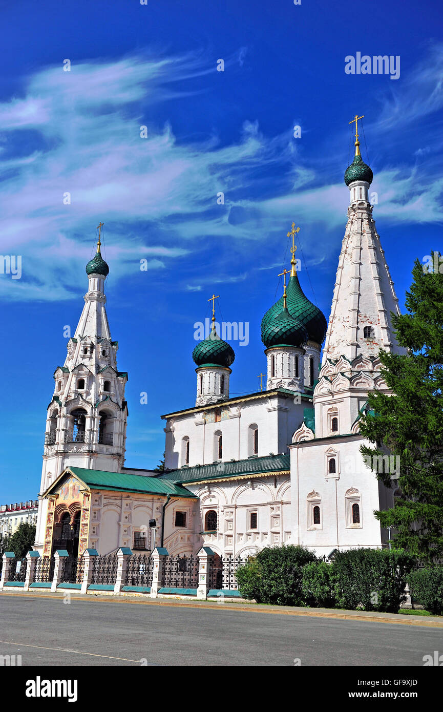 Église du prophète Élie à Yaroslavl ville, Russie Banque D'Images