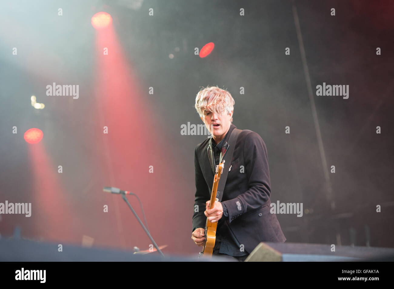 Lowther Deer Park, Lake District, UK. 30 juillet, 2016. Kendal appelant Music Festival, Cumbria, 29h Juillet 2016, nous sommes les scientifiques à effectuer sur la scène principale. WittWooPhoto:Crédit/Alamy Live News Banque D'Images