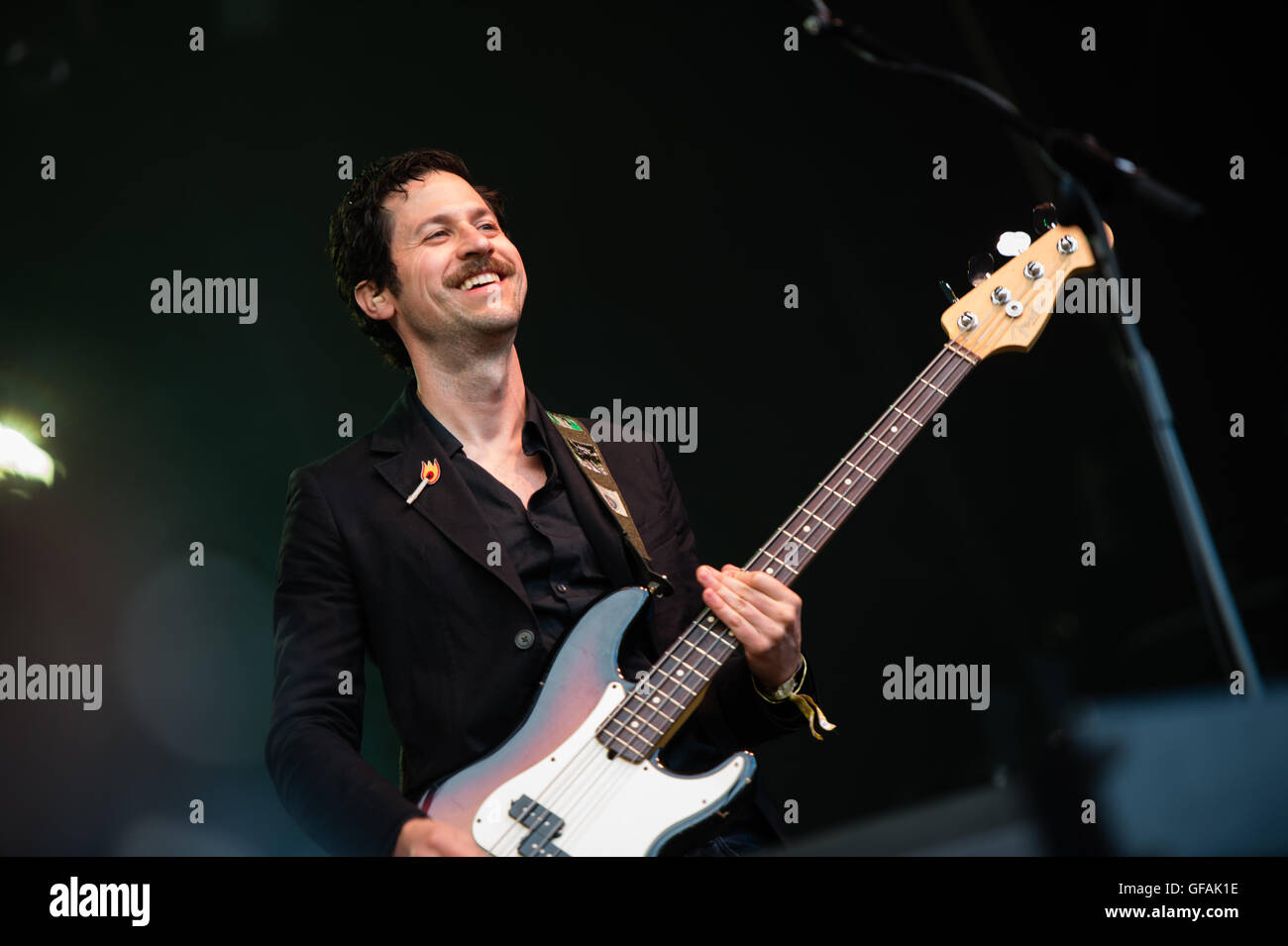 Lowther Deer Park, Lake District, UK. 30 juillet, 2016. Kendal appelant Music Festival, Cumbria, 29h Juillet 2016, nous sommes les scientifiques à effectuer sur la scène principale. WittWooPhoto:Crédit/Alamy Live News Banque D'Images