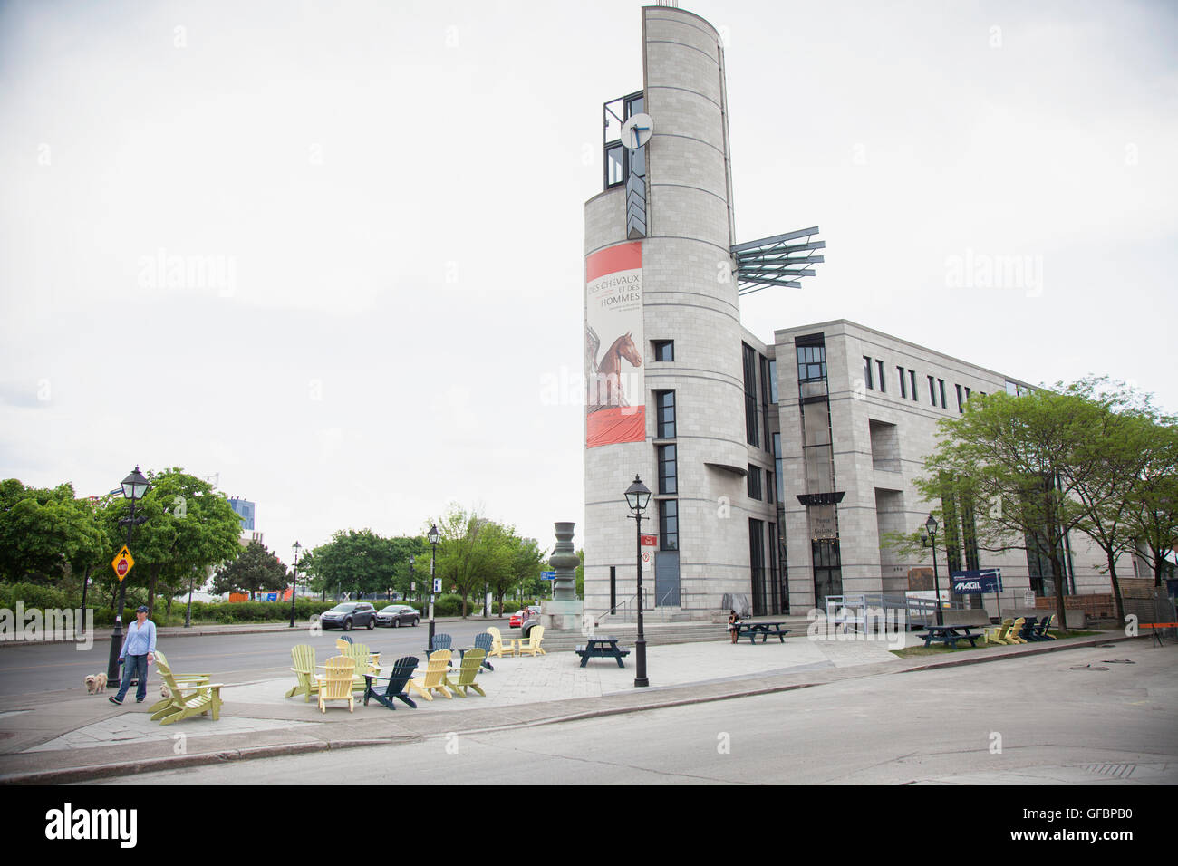 Pointe-a-Calliere Museum est un musée d'archéologie et d'histoire, dans le Vieux Montréal, Québec, Canada. Banque D'Images
